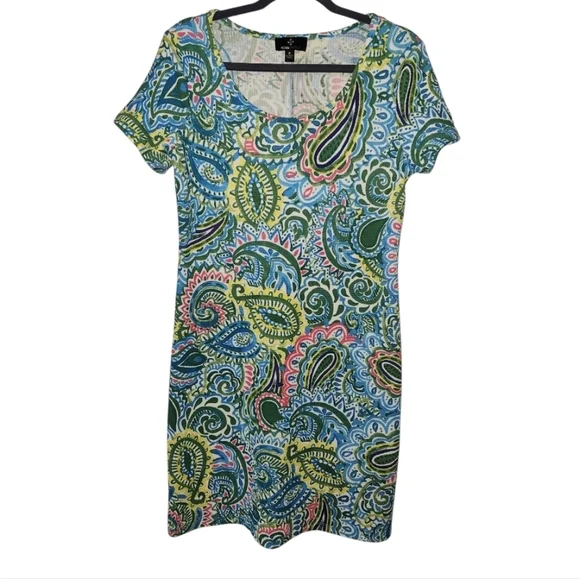 RONNI NICOLE Paisley Dress Vibrant Colors Size Small EUC - Picture 2 of 8